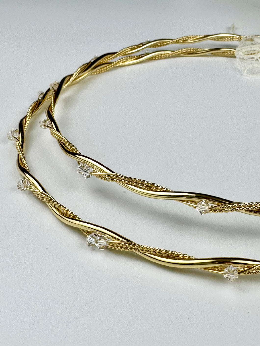 Gold Weddding Crowns with Crystals S1624G
