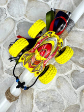 Load image into Gallery viewer, Corded Easter Candle with Pull Back Race Car and Cross Bracelet EC20251
