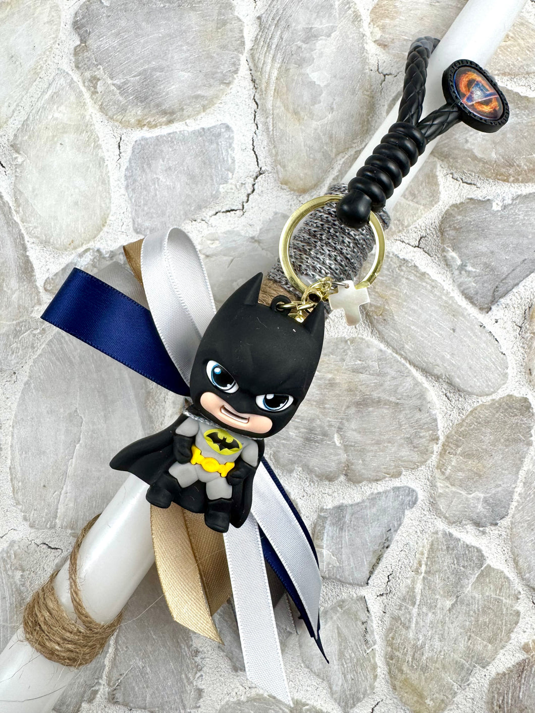 Corded Easter Candle with  Keychain and Cross  EC202546