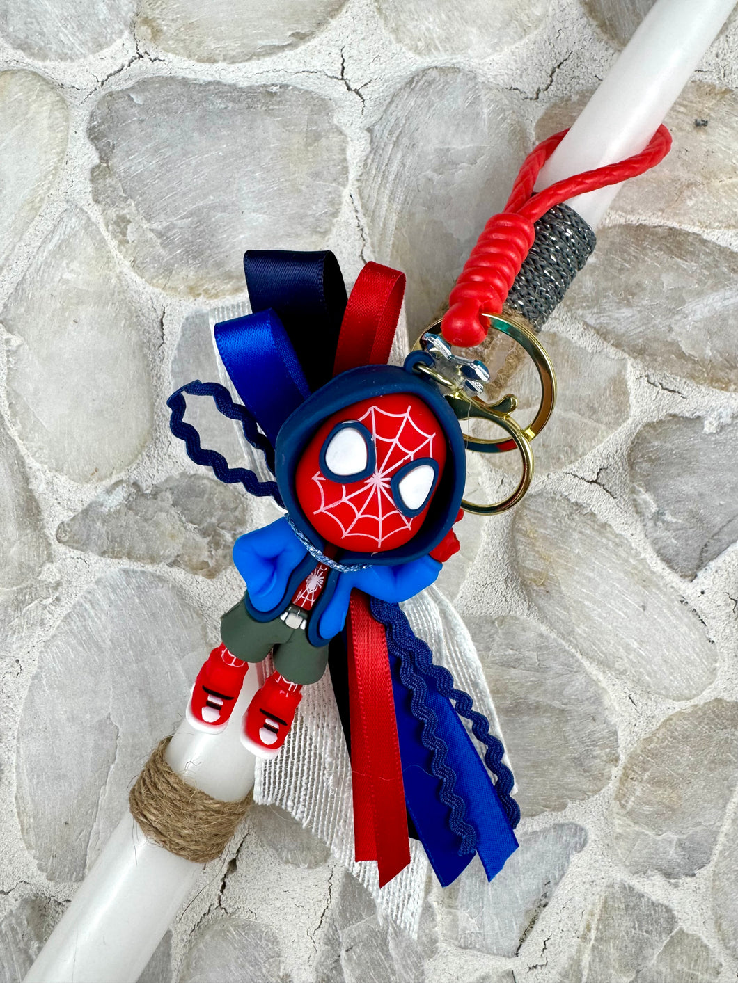 Corded Easter Candle with Action Figure and Cross EC202519