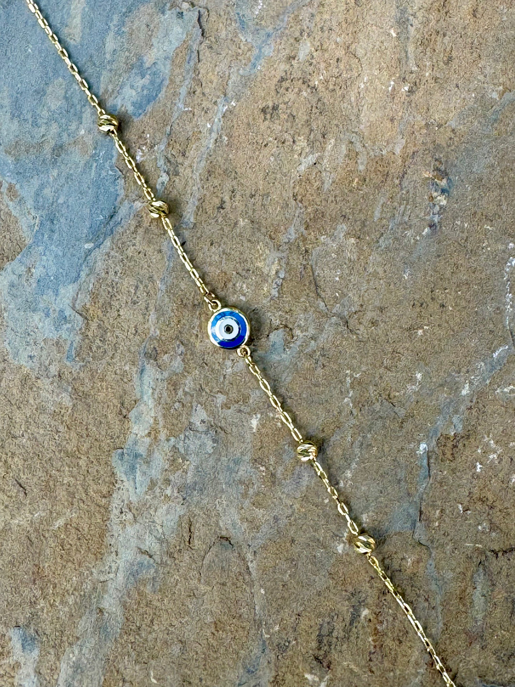 14k Yellow Gold Bracelet with Precious Stones  YGB11