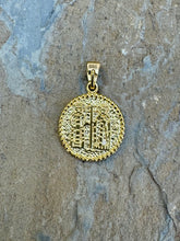 Load image into Gallery viewer, 14k Yellow Gold Konstantinato Double Sided with St. Constantine and Helen Pendant GKP14
