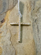 Load image into Gallery viewer, Triantos 14k Yellow Gold Cross with Precious Stones 2 Sided TGC20261220
