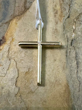 Load image into Gallery viewer, Triantos 14k Yellow Gold Cross with Precious Stones 2 Sided TGC20261220
