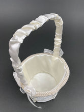Load image into Gallery viewer, Satin Flower Girl Basket with Rhinestones  FB1
