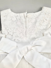 Load image into Gallery viewer, Dress 8 Girls Christening Baptismal Embroidered Dress with Matching Cape and Rhinestone Belt
