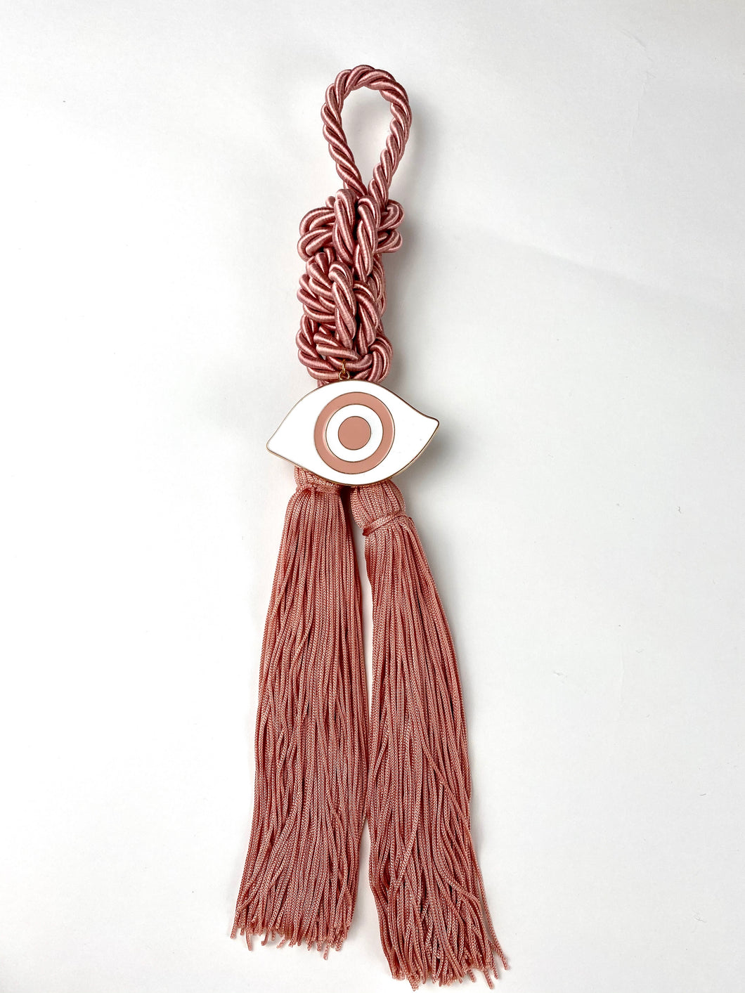 Gouri 1034 Pearl cord Gouri, Metal  Mati, extra long tassels. 16”  length