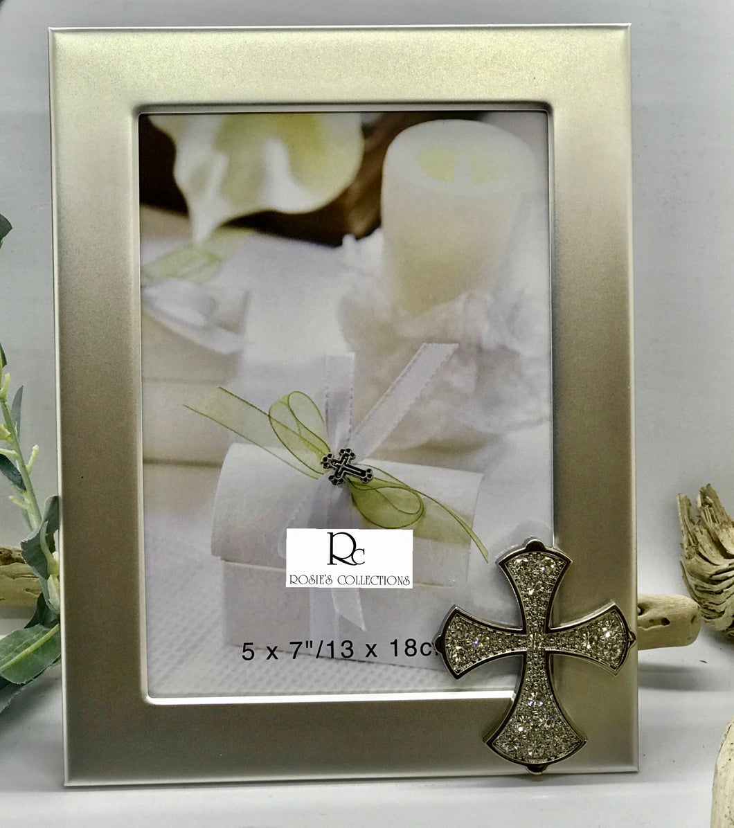 Cross Picture Frame 5x7 with Cross