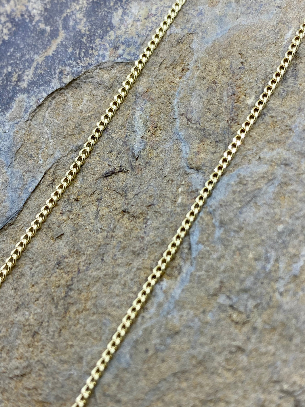 10K Yellow Gold Curb Chain 1.2mm